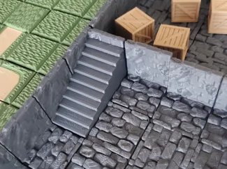 Stone Staircase for DnD Modular Map Maker