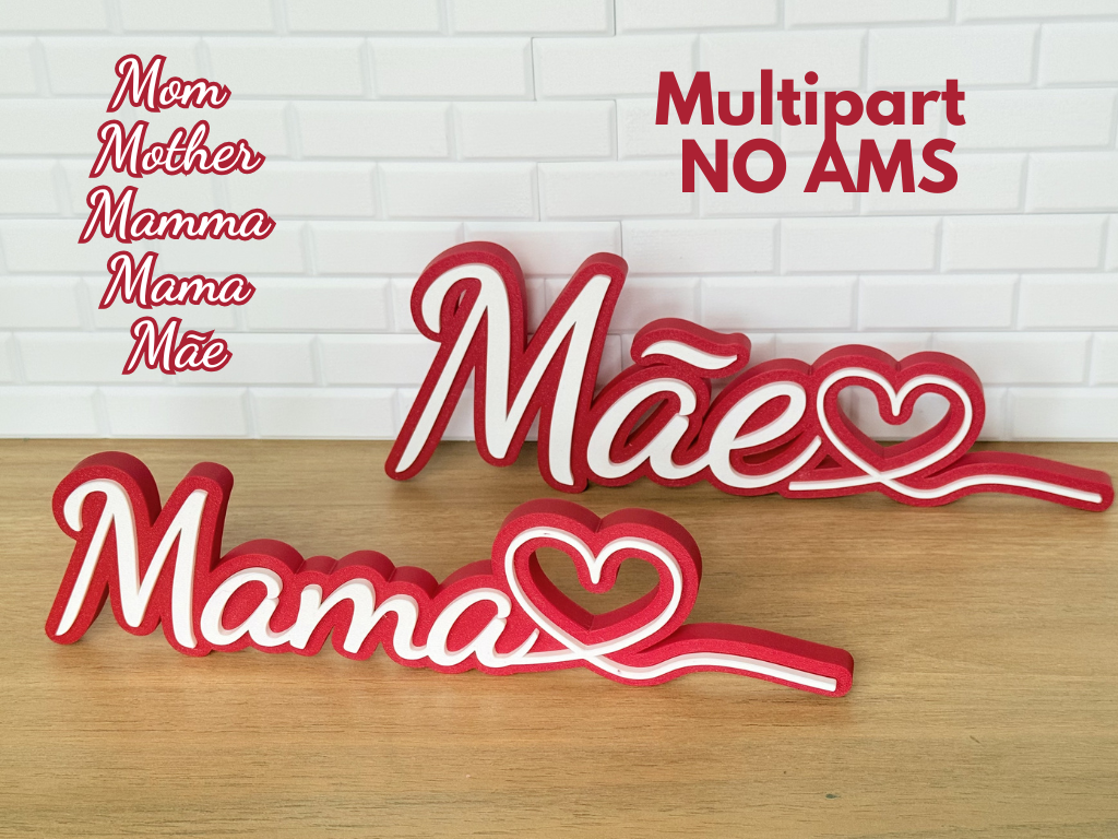 Mom Sign with Heart (Multipart) (5 versions)