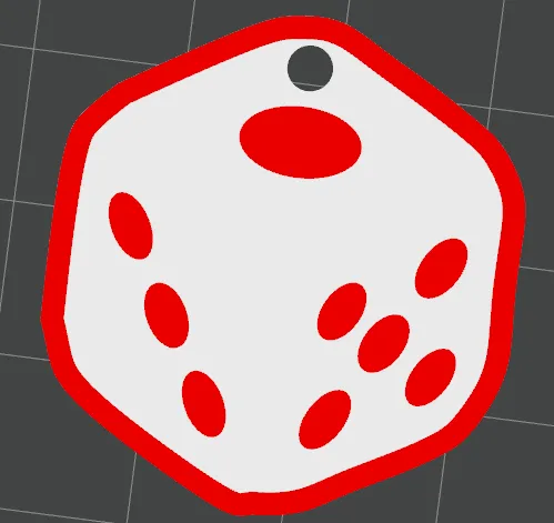 色子钥匙扣（Dice key chain）