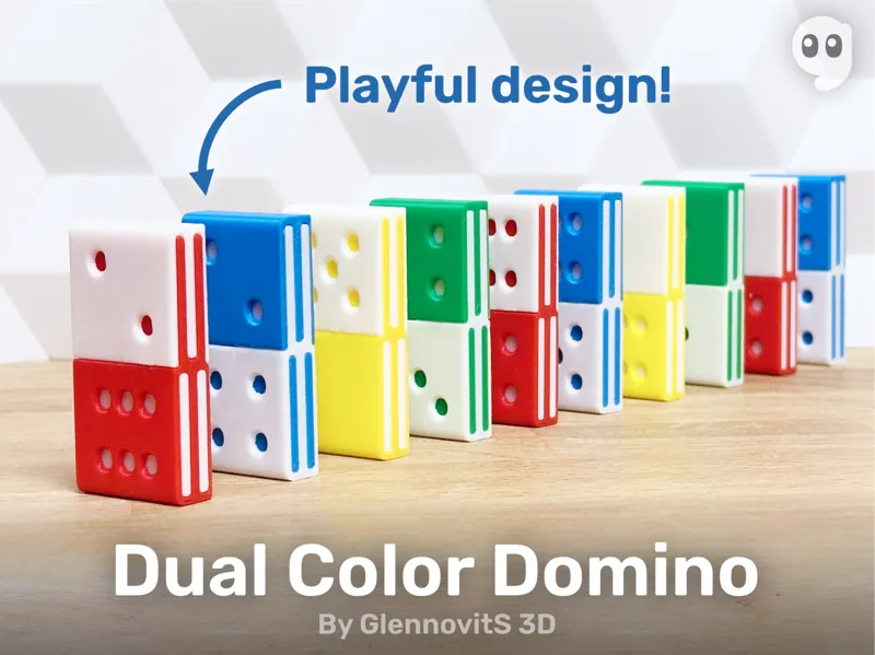 Dual Color Domino (2 part single extruder game)