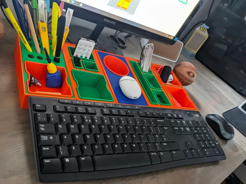 Modular Desk Organiser (No AMS + No Supports)