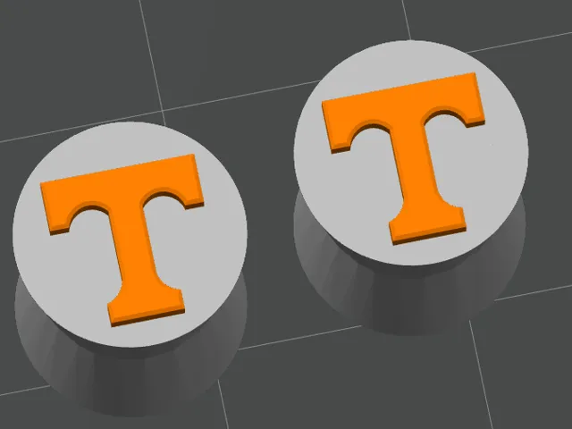 UT Volunteers Power T Earring Gauges Plugs 8mm 0g