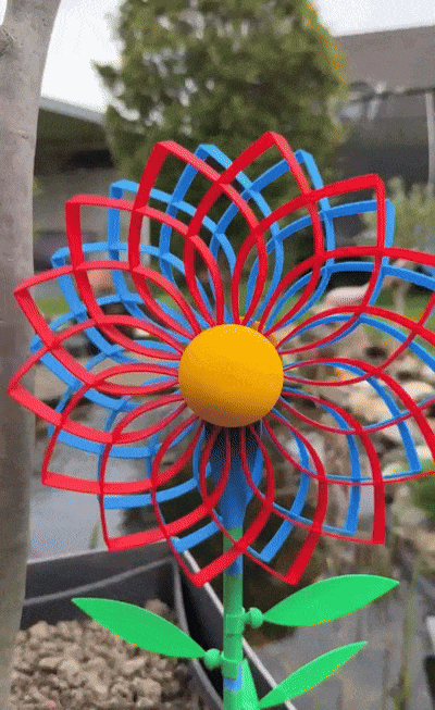 Blumenwindrad