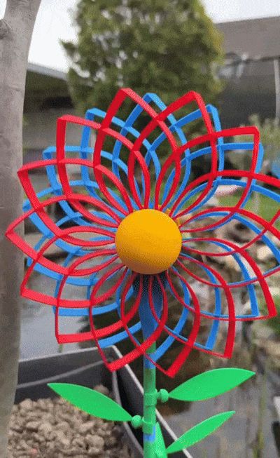 Flower Wind Spinner