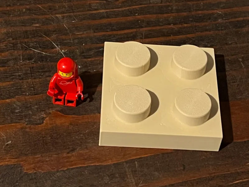 Giant 5x size building block 2x2 stud plate