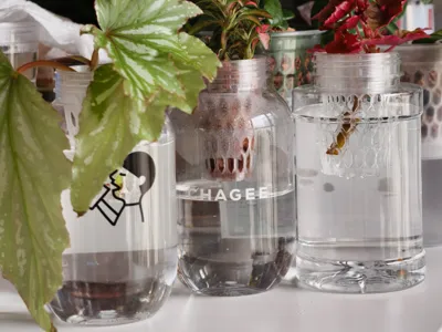 Hydroponic plant basket for milk tea cups, specifically for HEYTEA/CHAGEE fat bottles and Auntie's large jugs
