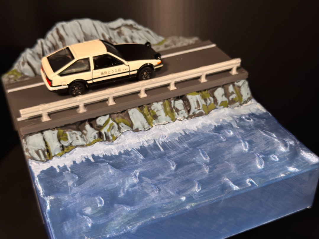 Miniatura 1 do modelo 3D 【海边公路微缩场景】1:64比例（分件/粘合/可选手涂）