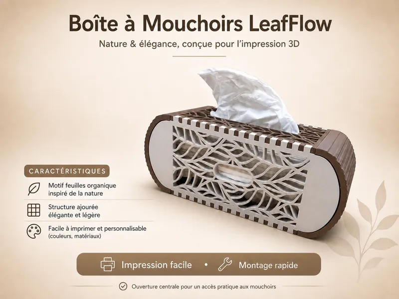 Boîte à Mouchoirs LeafFlow