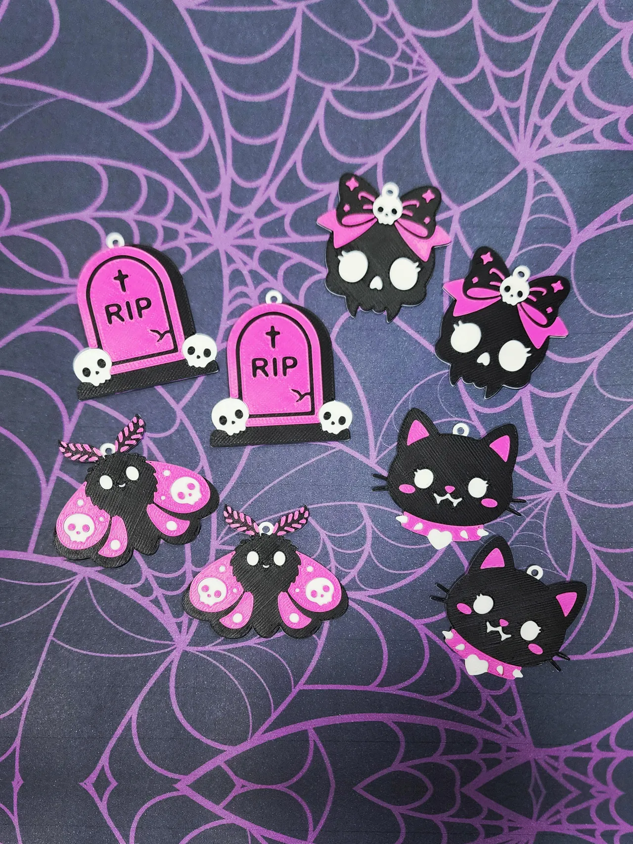 Creepy Cute Earrings, No AMS, Quick Print view 2