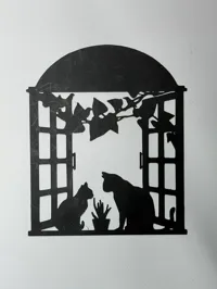 Décoration murale silhouette de chatons — photo 3