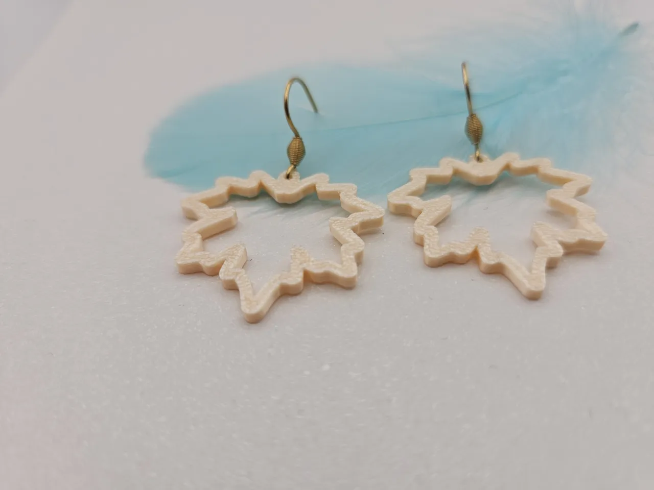 Boucle d'oreille feuille d'arbre view 2