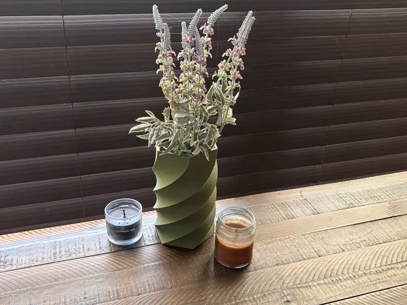 Twisted Hex Vase