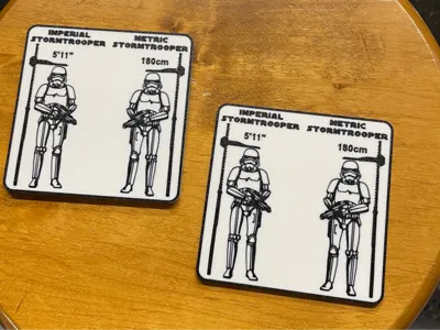 Metric StormTrooper - Coaster / Frig Magnet