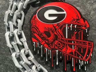 Georgia Bulldogs Helmet Drip Hype Chain