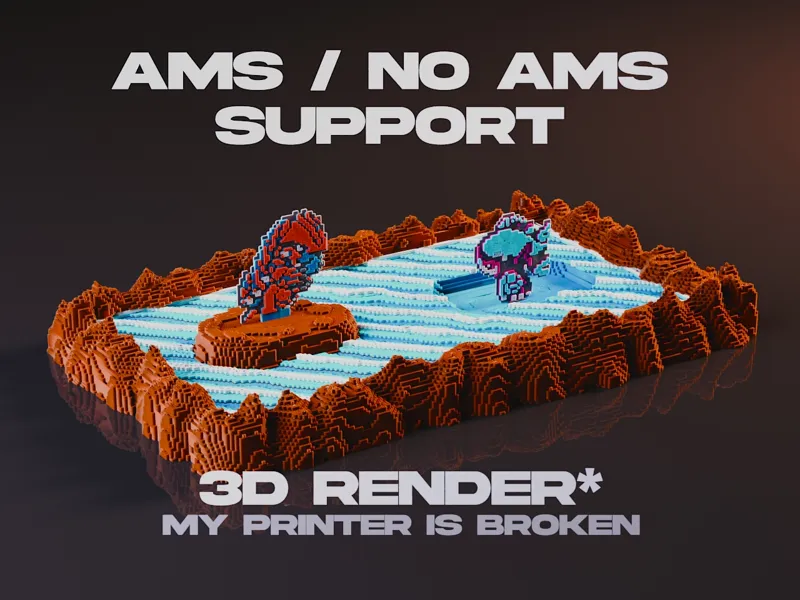 Pokemon Ruby | Groudon vs Kyogre Diorama
