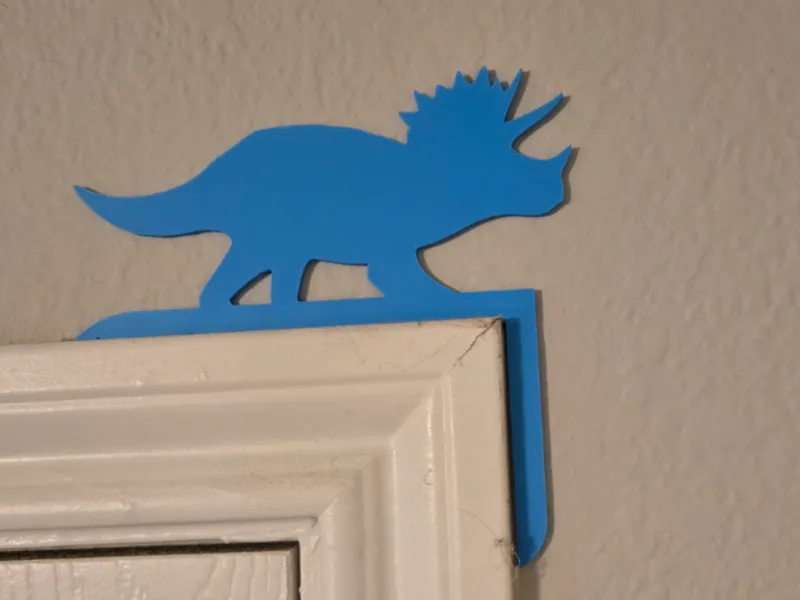 Triceratops Door Topper