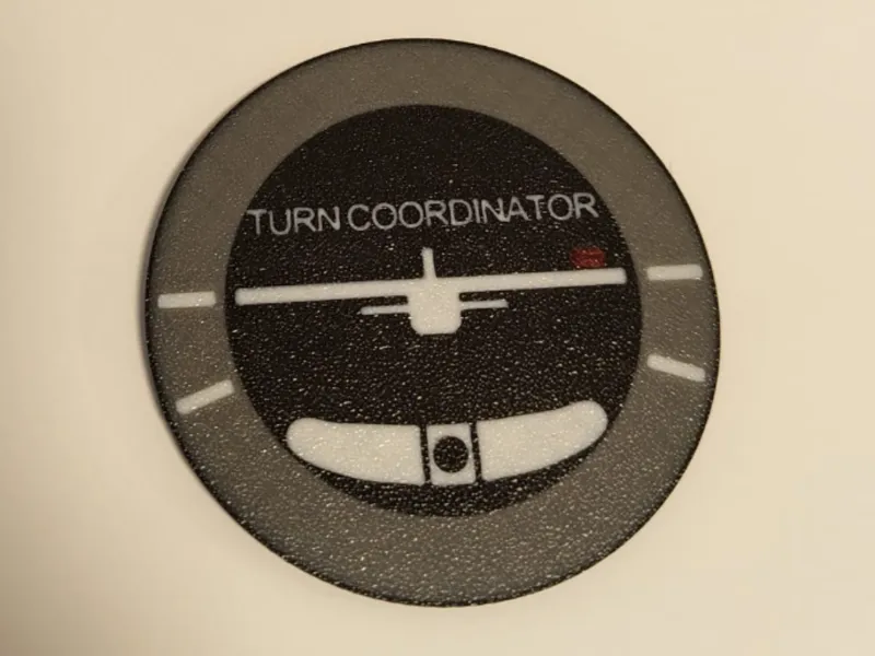 Avionics coaster Turn Indicator