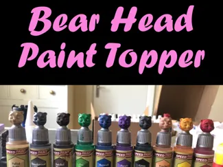 Bear Head Paint Topper