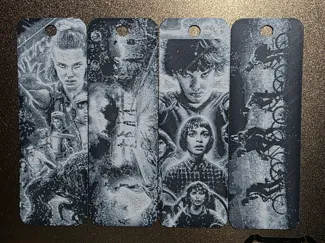Stranger Things Fan Art Bookmarks Set of 4 NO AMS