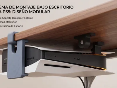 PS5 Fat Under-desk Air Base