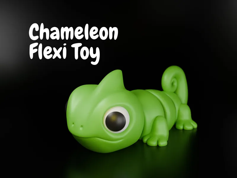 Chameleon Flexi Toy – Articulated Cute Reptile