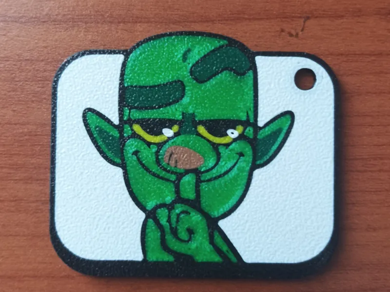 Clash Royale Goblin Sus Emote Keychain