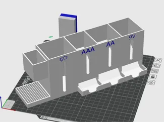 Battery Holder: AA, AAA, 9V, CR2032, BT-168, Empty