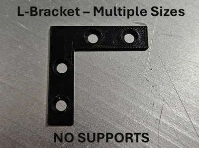 Flat-Surface L-Bracket - Multiple Sizes