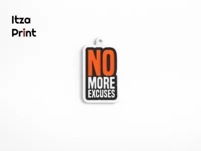 gym keychain no more excuses