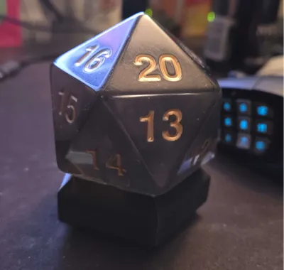 Giant D20 Display stand