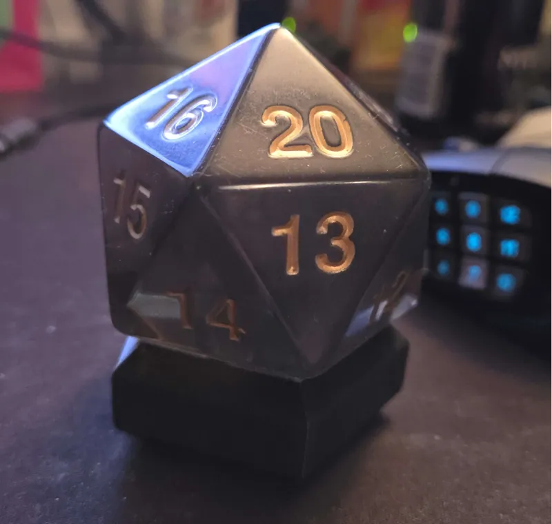 Giant D20 Display stand