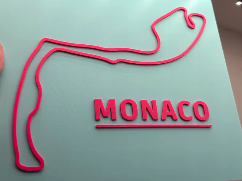 F1 Monaco Track 3D Wall Poster / Art