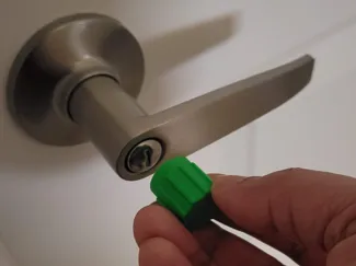 Bathroom safety door lock key