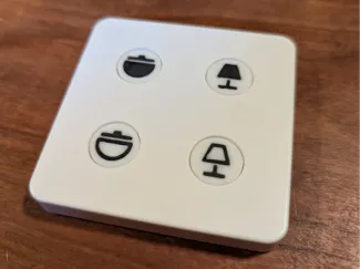 4 Button Zigbee Remote with Custom Button Symbols