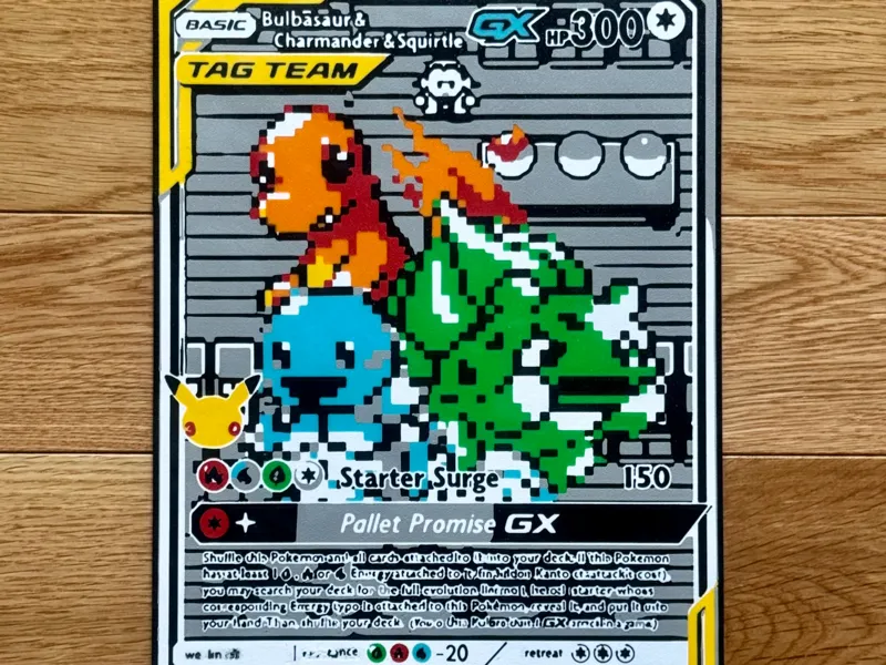 Pokemon 30th Anniversary Jumbo Card TCG Display