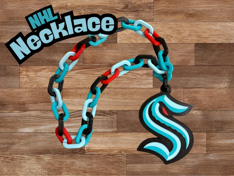 NHL Teams Chain Necklace - Seattle Krakens