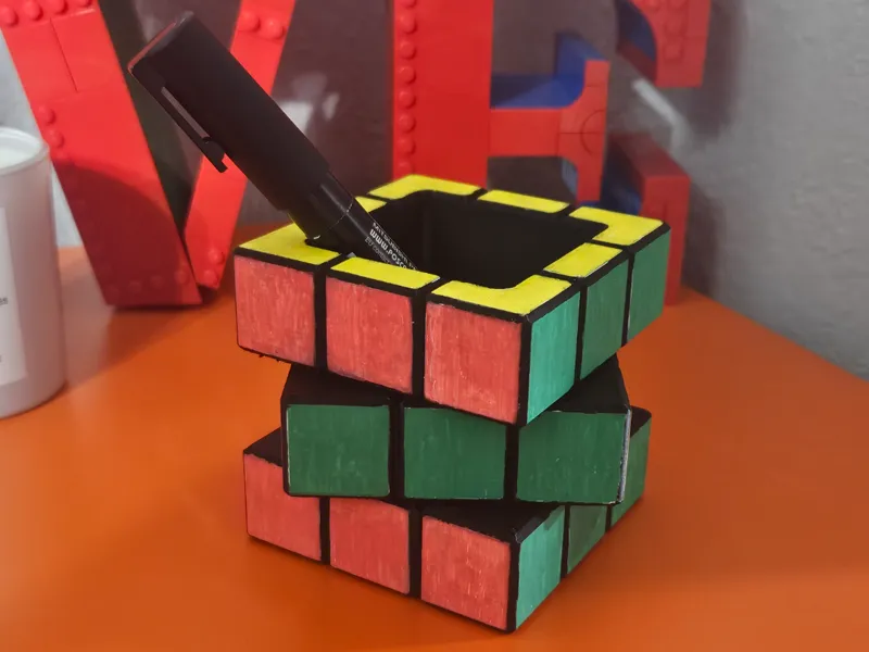 Rubik's Cube Pen/Pencil Holder