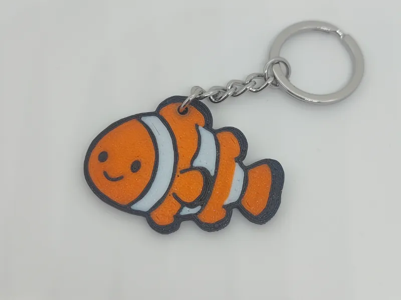 Clownfish Keychain