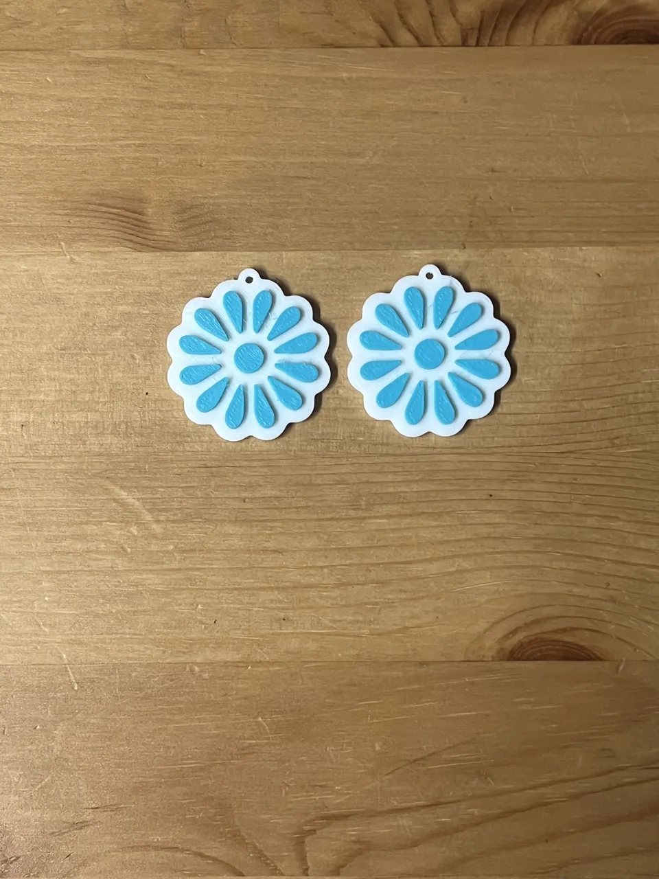 flower earrings view 2