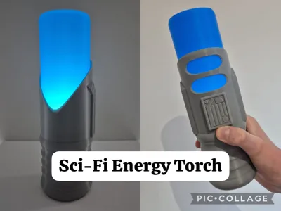 Sci-Fi Energy Torch -MakerWorld Contest-