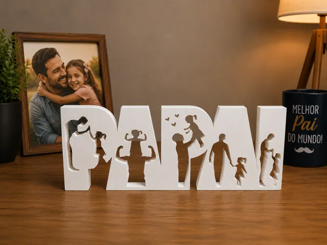 მამის დღის დეკორატიული წარწერა „DAD“
