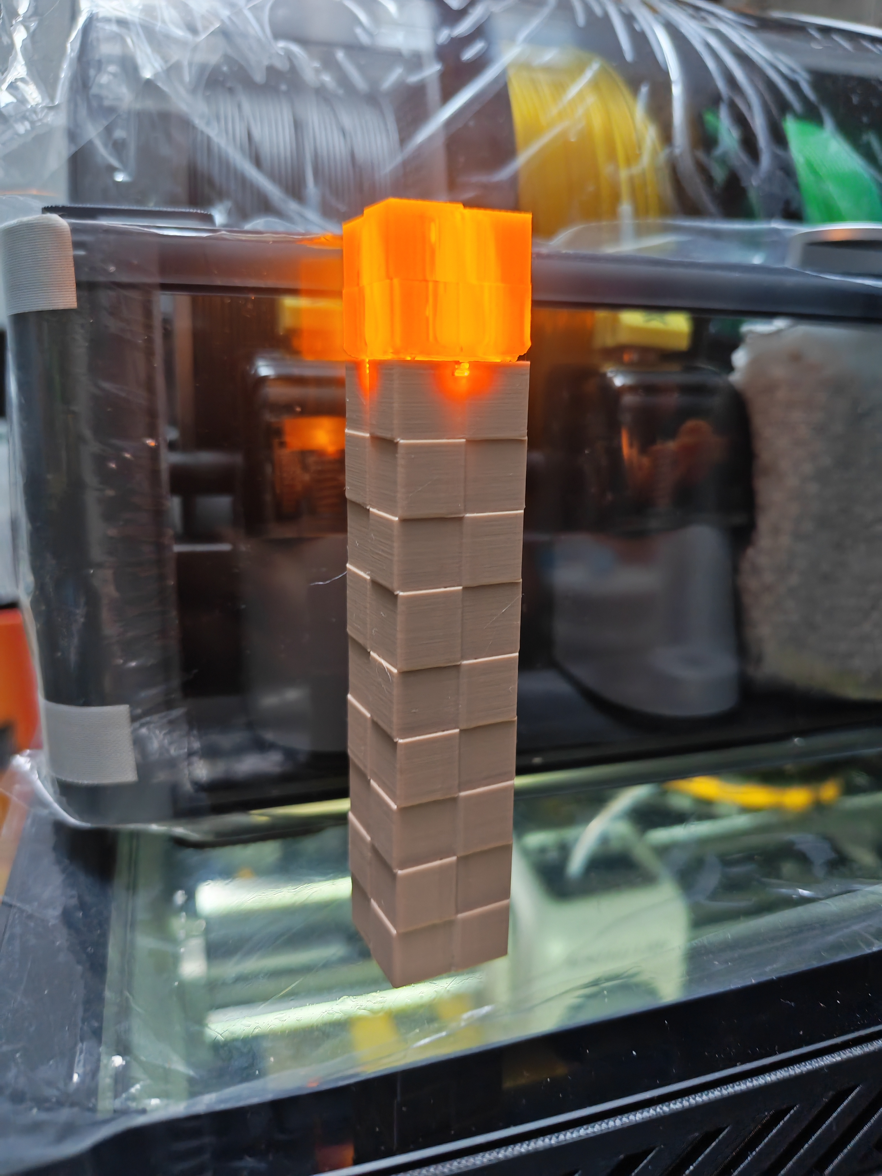 Miniatura 2 do modelo 3D 我的世界火把（小手电版本）