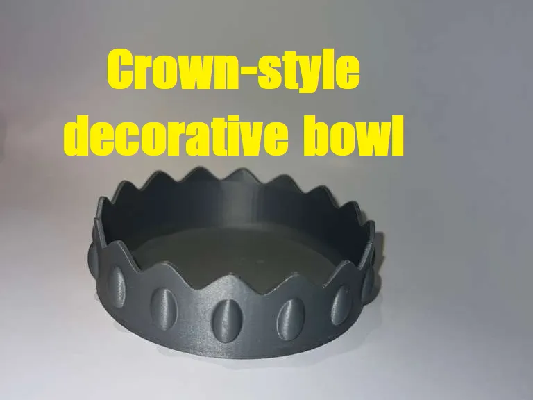 Crown-style decorative bowl