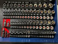 Quinn 3/8 Master Socket Set Organizer SAE 