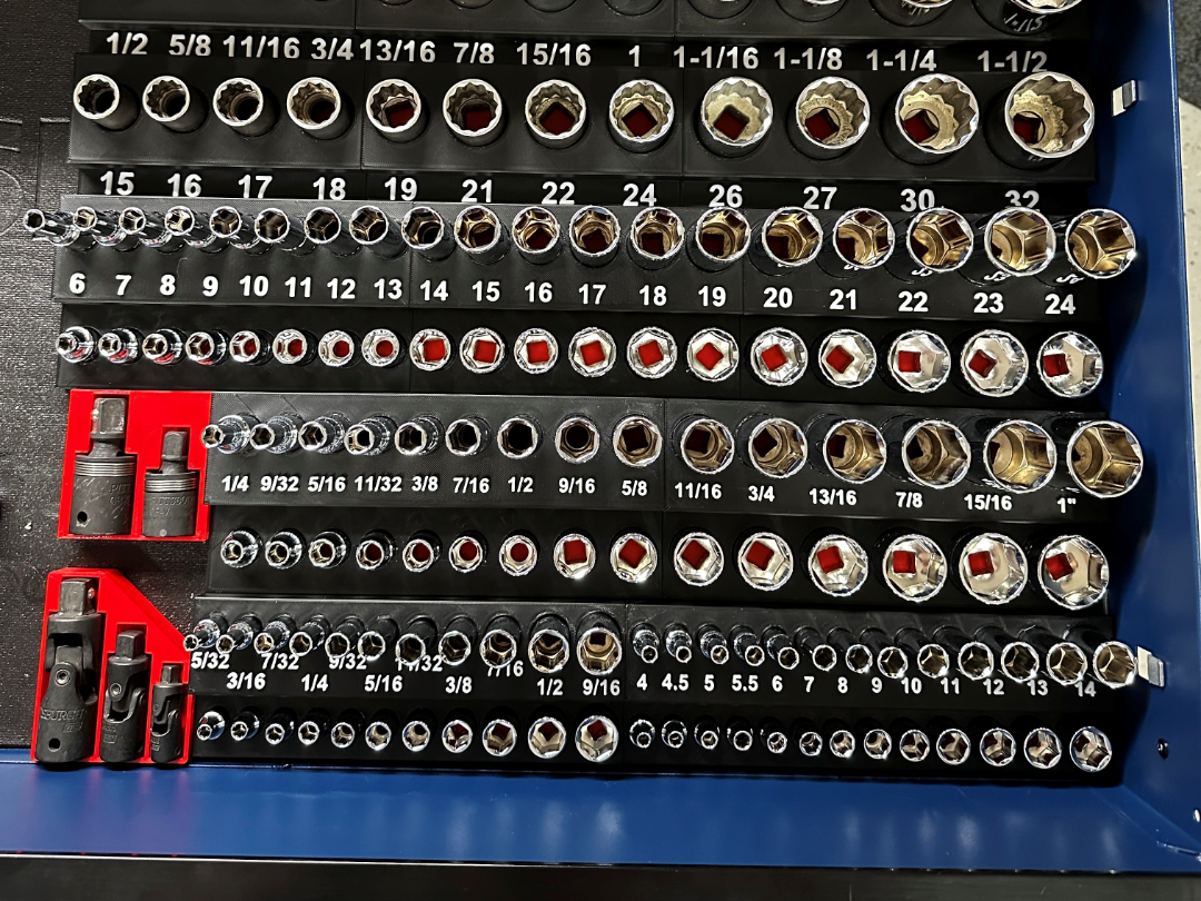 QUINN 3/8 Master Socket Set Holders SAE & METRIC