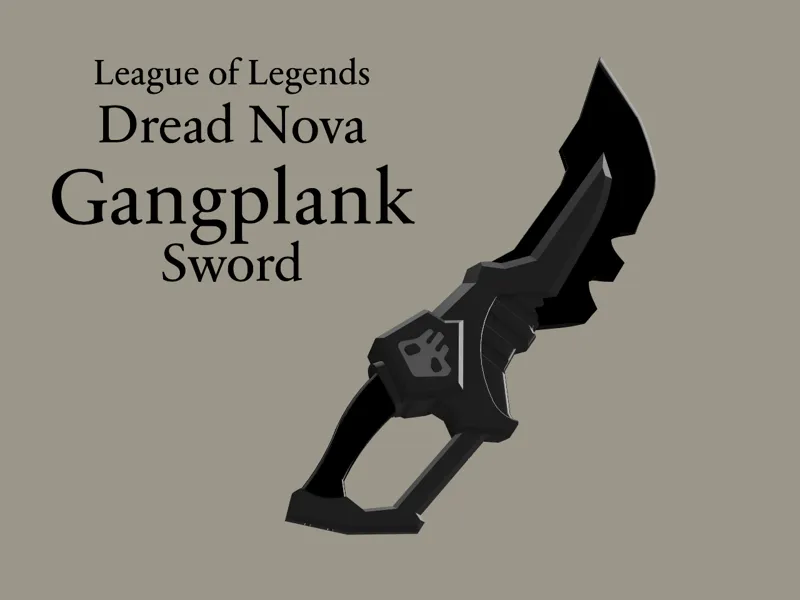 League of Legends Dread Nova Gangplank Sword