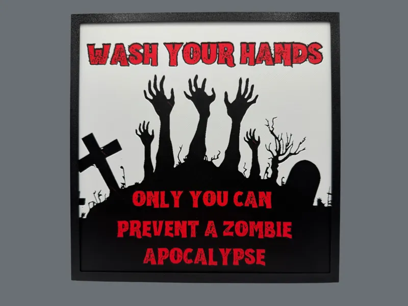 Wash Your Hands - Funny Sign