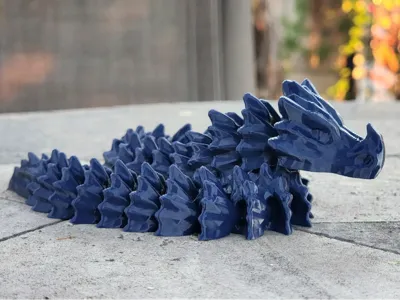 Low Poly Articulated Fidget Bone Dragon