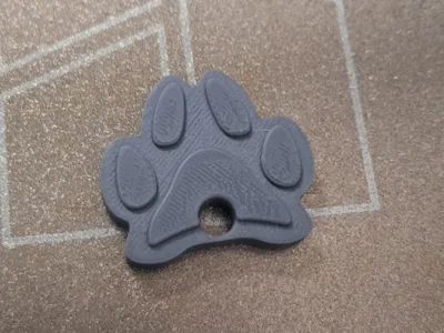 paw keychain