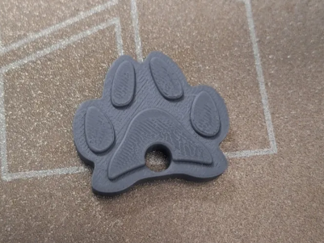 paw keychain